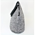9222 - GREY AND WHITE SWIRL CANVAS TOTE